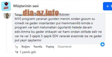 "Kimdə o program var kart məlumatları oğurlanıb"