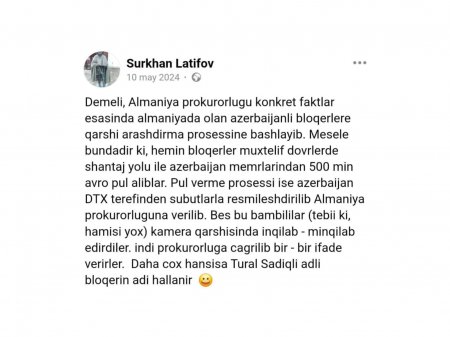 Azərbaycan məmurlarını şantaj edib, pul alan xarici blogerlərlə bağlı qalmaqal böyüyür: 