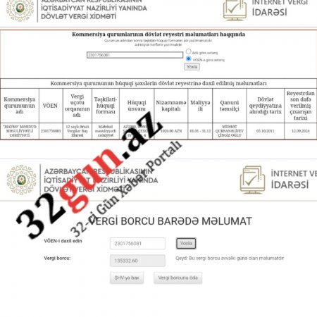 Nazirliyin bu idarəsi vergi borcu olan şirkəti qalib edib?