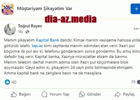 KAPİTAL BANK müştəriləri belə risqə atır...