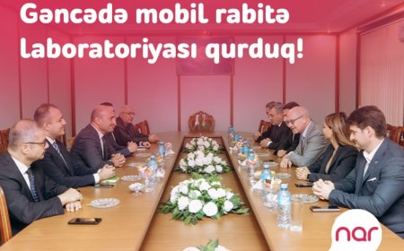 “Nar” Gəncədə tələbələr üçün mobil rabitə laboratoriyası təsis etdi